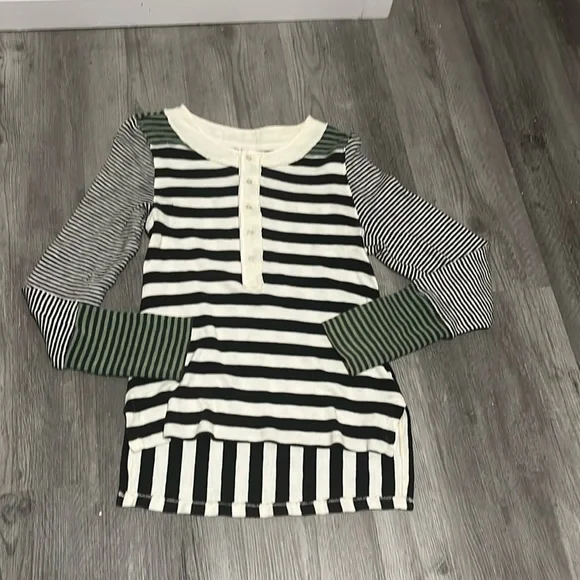 We the Free - Give Me Stripes Henley Long Sleeve Top - Size Small - Picture 5 of 16
